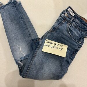 Zara Woman - Premium Denim Collection Distressed Jeans